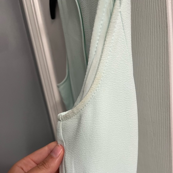 Lime Green Hourglass Flowy Mini Dress - Picture 9 of 10